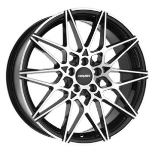 Carmani 18 Knut black polish Wheel 9x19 - 19 inch 5x112 bold circle