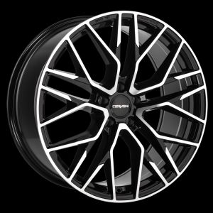 Carmani 20 Ludwig black polish Wheel 11x22 - 22 inch 5x112 bold circle