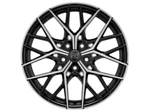 MSW 74 GLOSS BLACK FULL POLISHED Wheel 8,5x18 - 18 inch 5x114,3 bold circle