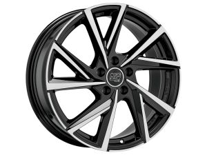 MSW 80/5 GLOSS BLACK F. POL. Wheel 7x17 - 17 inch 5x108 bold circle