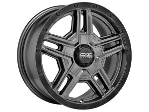 OZ RALLY ADVENTURE MATT GRAPHITE+BL LIP Wheel 8x17 - 17 inch 5x114,3 bold circle