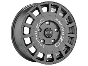 OZ RALLY RACING VAN DARK GRAPHITE SILVER LETTERING Wheel 8x18 - 18 inch 5x120 bold circle