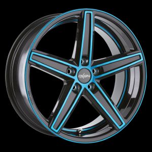 Oxigin 18 Concave light blue polish Wheel 7,5x18 - 18 inch 5x120 bold circle