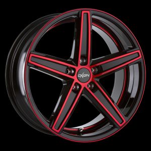 Oxigin 18 Concave red polish Wheel 8,5x19 - 19 inch 5x108 bold circle