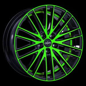 Oxigin 19 Oxspoke neon green polish Wheel 9x20 - 20 inch 5x112 bold circle