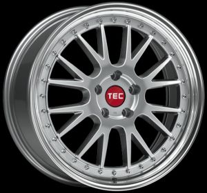 TEC GT EVO Hyper-Silber-Hornpoliert Felge 8x18 - 18 Zoll 5x110 Lochkreis