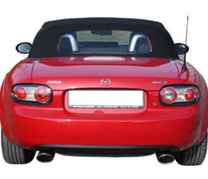 FOX Sportauspuff passend fr Mazda MX5 Typ NC Endschalldmpfer Ausgang rechts/links - 115x85 Typ 32 rechts/links - kernig sportlicher Sound mit Teilegutachten