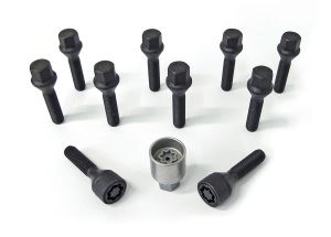 H&R Taper-head screw 60 M12x1,5 x 24 black