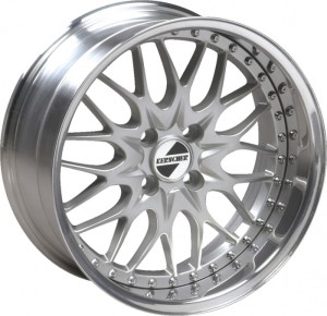 Kerscher KCS 3-tlg. silver polished Wheel 10x18 - 18 inch 4x98 bold circle