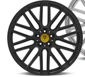 MB Design KV4 black shiney Wheel 9x20 - 20 inch 5x130 bolt circle