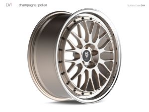 MB Design LV1 champagner shiney, edge polished Wheel 8,5x20 - 20 inch 5x114,3 bolt circle