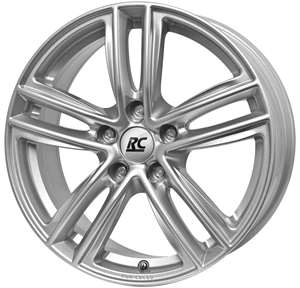 RC RC27 silver Wheel 6x16 - 16 inch 5x100 bolt circle