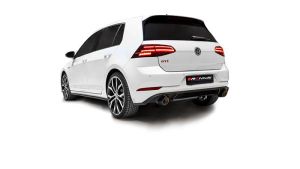 Remus Sport exhaust centered for L/R system (without tail pipes, without connecting tube), incl. EC type approvalOriginal tube  65 mm - REMUS tube  70 mm fits for Volkswagen Golf VII 2,0l 213kW GTI TCR (DNU, mit OPF) ab 12/2018=>