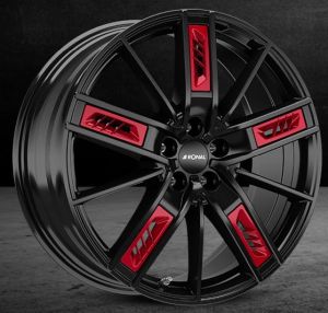 RONAL R67 Red Right                                                          JETBLACK                       8.0x19 / 5x112