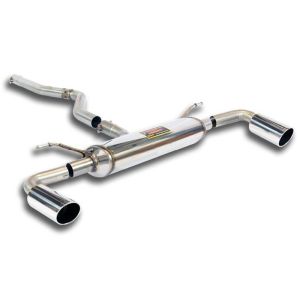 Supersprint Connecting pipe + rear exhaust Right O90 - Left O90 fits for BMW F33 Cabrio 420d (N47 - 184 Hp) 2014 - 2015