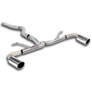 Supersprint Connecting pipe + rear pipe Right O90 - Left O90 fits for BMW F33 Cabrio 420d (N47 - 184 Hp) 2014 - 2015