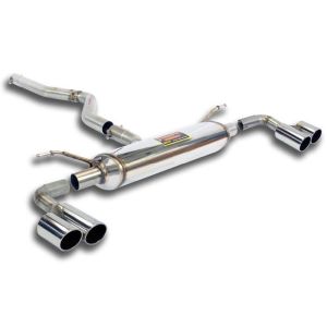 Supersprint Connecting pipe + rear exhaust Right OO80 - Left OO80 fits for BMW F33 Cabrio 420d (N47 - 184 Hp) 2014 - 2015