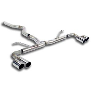 Supersprint Connecting pipe + rear pipe RightOO80 - LeftOO80 fits for BMW F33 Cabrio 420d (N47 - 184 Hp) 2014 - 2015