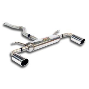 Supersprint Connecting pipe + rear exhaust Right O100 - Left O100 fits for BMW F33 Cabrio 420d (N47 - 184 Hp) 2014 - 2015