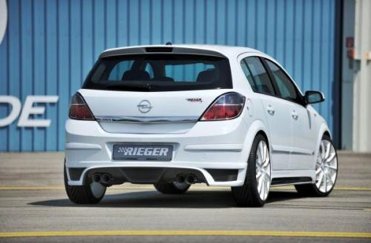 rear apron for double end pipe left/right Rieger Tuning fits for Opel