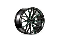BARRACUDA PROJECT 3.0 Black gloss flashgreen Wheel 8,5x19 - 19 inch 5x114,3 bolt circle