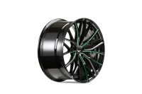 BARRACUDA PROJECT 3.0 Black gloss flashgreen Wheel 10x20 - 20 inch 5x110 bolt circle