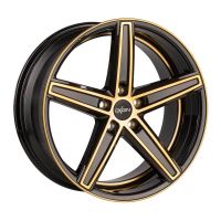 Oxigin 18 Concave gold polish Wheel 7,5x19 - 19 inch 5x120 bold circle