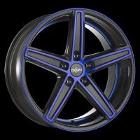 Oxigin 18 Concave blue polish Wheel 7,5x19 - 19 inch 5x120 bold circle
