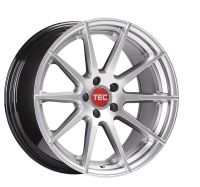 TEC GT7 hyper-silver Wheel 10x20 - 20 inch 5x112 bolt circle