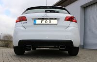 FOX Sportauspuff passend fr Peugeot 308 II Endschalldmpfer Ausgang rechts/links - 145x65 Typ 59 rechts/links
