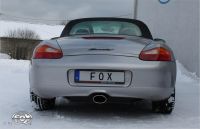 Fox Sportauspuff passend fr Porsche Boxster Typ 986 Endschalldmpfer - 140x90 Typ 32 mittig