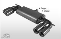 Fox sport exhaust part fits for VW Golf V final silencer exit right/left  - 2x80 type 13 right/left