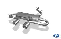 Fox sport exhaust part fits for VW Golf VI R 4motion - 1K final silencer exit right/left - 2x90 type 16 centered