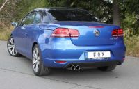 FOX Sportauspuff passend fr VW Eos 1F - Facelift - 1,4l Endschalldmpfer einseitig - 2x80 Typ 16