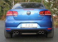 FOX Sportauspuff passend fr VW Eos 1F - Facelift - 1,4l Endschalldmpfer rechts/links - 2x80 Typ 16 rechts/links