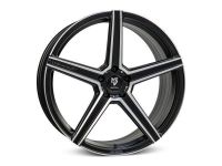 MB Design KV1S matt black polished Wheel 8x21 - 21 inch 5x108 bolt circle