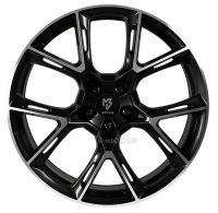 MB Design KX1 shiny black polished Wheel 8.5x20 - 20 inch 5x112 bolt circle