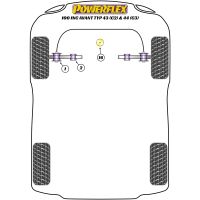 Powerflex Road Series passend fr Audi A6 Avant (1998 - 2001) vordere Motorlagerung (Bauform mit zylindrischem Zapfen)