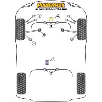 Powerflex Road Series passend fr Audi A4 inc. Avant Quattro (4WD) Differentialbesfestigung vorne HA