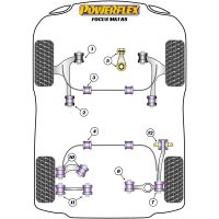 Powerflex Road Series passend fr Ford Focus Mk1 ST Motor Aufnahme unten Kit 12mm