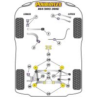 Powerflex Road Series fits for Audi A5 Quattro (2007-2016) Rear Subframe Rear Bush Insert