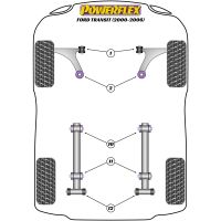 Powerflex Road Series passend fr Ford Transit (2000 - 2006) vordere Buchsen fr Blattfeder HA