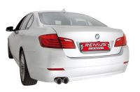 Remus sport exhaust with 2 tip(s)  84 mm Street Race fits for BMW 5er F10 2,0l 4 Cyl, 180kw