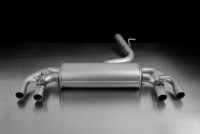 Remus sport exhaust centered  76 mm for left/right system (without tail pipes), with 2 integrated electrical valves fits for Volkswagen Golf VII 2,0l 221kW R 4-Motion